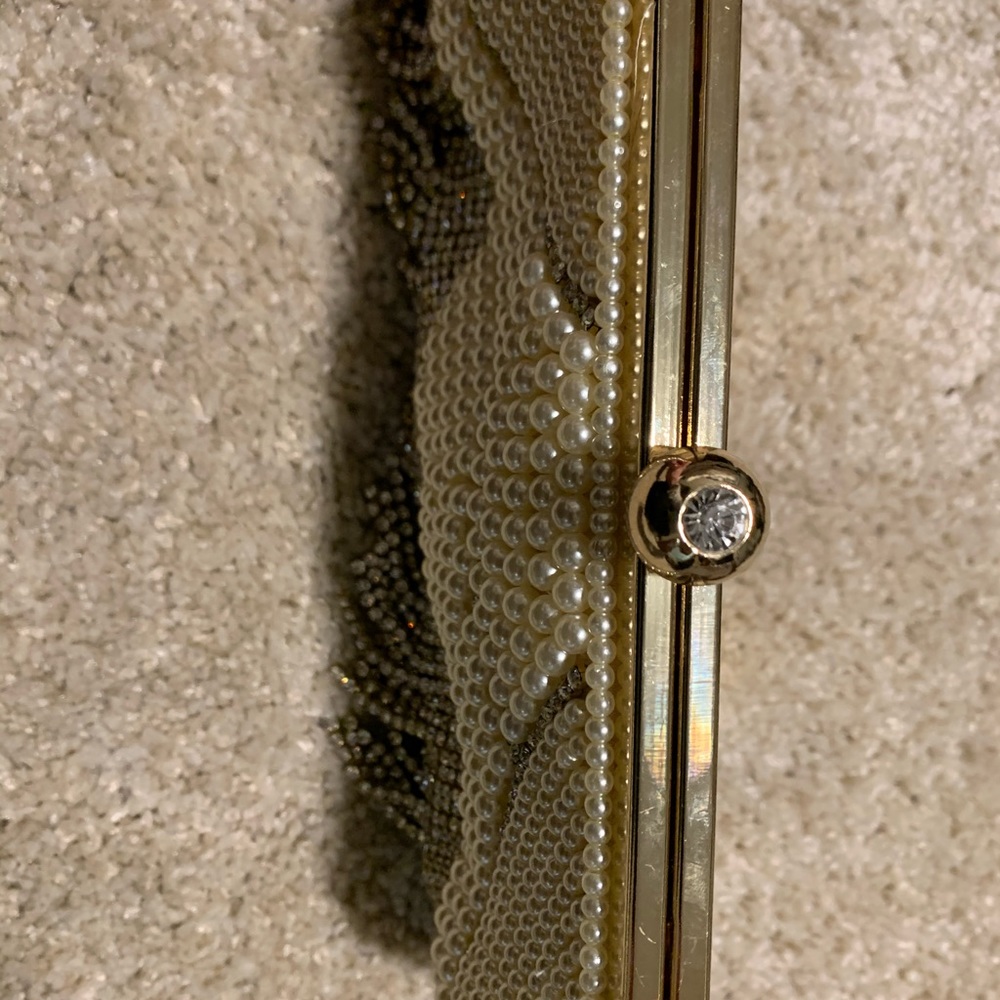 Vintage Diamond and Pearl clutch - Picture 2 of 4